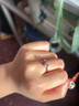 DR求婚钻戒K金/铂金Au750经典款初雪之吻结婚莫桑钻戒指情人节礼 50分莫桑钻 PT950 活口(大小可调节) 实拍图