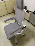 朗域轩品人体工学电竞椅人工力学座椅久坐护腰宿舍游戏电脑椅子可躺写字椅 【3级气杆】可后躺+乳胶-白灰 120-155度(含) 联动扶手 四向腰托 实拍图