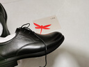红蜻蜓真皮男鞋秋冬舒适商务休闲皮鞋高级正装德比鞋婚鞋WTA7376黑色42 实拍图