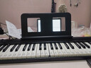 特伦斯电子琴88键折叠琴成人儿童初学电钢键盘教学乐器V10家用便携钢琴 典雅黑+原装琴包 实拍图