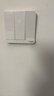 施耐德电气 三开单控开关面板 86型墙壁电源开关插座面板 绎尚系列 镜瓷白色 实拍图