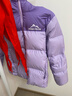 雪中飞【双面穿】儿童羽绒服冬季轻薄男女童面包服羽绒服蝶恋紫150cm 实拍图