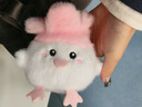 赟娅武汉文创蒜鸟发声玩偶可爱小狗公仔挂件呆萌圣诞毛绒玩具背包挂饰 樱花粉金属扣【按压发声4寸】 实拍图