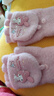 Hello Kitty儿童手套冬保暖针织半指卡通女宝幼儿翻盖手指套3126美乐蒂粉色 实拍图