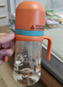皇宠 儿童水杯PPSU学饮杯宝宝幼儿园吸管杯奶杯婴儿奶瓶 微V阀橙330ML 实拍图