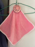 挂式擦手巾水果色小方巾宝贝珊瑚绒毛巾儿童卡通厨房吸水易清洗 【颜色随机】1条装 邀新专享 实拍图