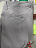 啄木鸟（TUCANO）休闲裤男士夏季商务棉质直筒修身纯色百搭长西装裤男装 浅灰32 实拍图