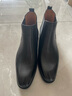 SATON ins网红潮款！男士英伦切尔西靴短靴欧美头层牛皮中高帮男鞋加绒复古马丁靴商务手工男靴 黑色 42 实拍图