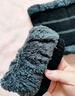 浩冠 帽子男冬季保暖骑车毛线帽韩版针织防寒时尚冬天棉帽加绒男女士 黑色 帽子围脖两件套 实拍图