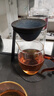 矿石无孔茶漏一体公道杯咖啡过滤器漏斗茶具配件陶瓷茶滤泡茶专用 铁架+无孔茶漏套装 实拍图