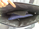 得力（deli）加厚立体办公手提袋/会议包/事务包/商务拉链袋电脑公文包便携手提袋 男士生日礼物 浅灰 实拍图