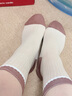 皮尔卡丹袜子女秋冬棉100%纯棉抗菌防臭女士袜子吸汗透气中筒厚款全棉女袜 实拍图