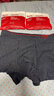 猫人（MiiOW）男士内裤男棉质平角内裤透气中腰短裤舒适3条装男士平角裤 黑色+藏青+浅灰 2XL 120-140斤 实拍图