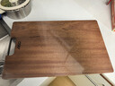 爱仕达（ASD）菜板进口乌檀木99%抗菌砧板整木加大加厚双面防霉面板45*28*2.5cm 实拍图