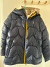 哈吉斯（HAZZYS）品牌童装男女童羽绒服冬新品高拉链简约保暖连帽轻薄羽绒服 藏蓝 130 实拍图