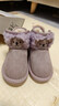 牧童小考拉宝宝雪地靴男孩冬季新款女童鞋加厚保暖幼儿可爱加绒大棉鞋 丁香紫 25 鞋内长15.5cm/适合脚长14.7cm 实拍图