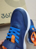 361°儿童运动鞋男女童(3-12岁)防撞鞋头密网休闲跑鞋 蓝 34 实拍图
