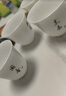 苏氏陶瓷羊脂玉白瓷功夫茶杯中国白写意禅茶十全十美10个装礼盒伴手礼 实拍图