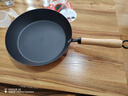 京东京造 平底锅 煎锅无涂层煎蛋牛排烤盘早餐平底燃气【进口极铁】28cm 实拍图
