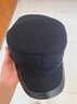 佰思腾 中老年帽子男士冬季老人保暖爸爸爷爷老头帽中年鸭舌帽毛呢护耳 黑色升级款 帽围可调55-61【内置护耳】 实拍图