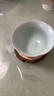 东道 汝窑茶杯陶瓷功夫茶具开片可养汝瓷主人杯 中葵饮杯2024款(天青) 实拍图