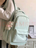 Landcase书包初中生女高中大学生校园高颜值背包双肩包男电脑包 1606浅绿 实拍图