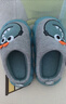 猪爸爸儿童拖棉鞋秋冬季室内男童亲子女童可爱家居保暖宝宝棉拖灰色200 实拍图