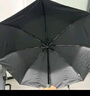 天堂 全自动晴雨伞三折 黑胶防晒遮阳伞一键开收易甩干两用伞 炭黑色 实拍图