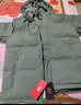 京东京造羽绒服男鸭绒加厚防寒工装面包服短款冬季外套衣服 橄榄绿 L 实拍图