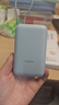 小米（MI）【3C认证】小米充电宝移动电源 10000  自带线双向快充口袋版 电源 灰蓝色可上飞机/火车 实拍图