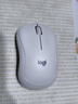 罗技（Logitech）M221 轻音鼠标 无线鼠标 办公鼠标 对称鼠标 带无线微型接收器 米白色 实拍图