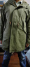 马登工装美式复古M51鱼尾风衣中长款连帽外套男军大衣派克服棉服秋冬 军绿色（版型较为宽松） XL 实拍图