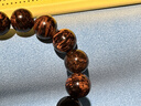 紫辰檀海南黄花梨手串男鬼脸文玩佛珠紫油梨念珠海黄降香黄檀海南香枝木 海黄手串1.5CM15颗.深色 实拍图
