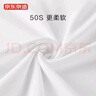 京东京造【液氨抗皱】t恤男短袖男士t恤纯棉白小T衣服 黑色 XL 实拍图