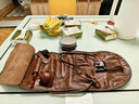 木香（MUXIANG）真皮烟斗包男士手工具复古牛皮便携收纳手卷烟袋多功能雪茄包配件 fc0001棕 实拍图