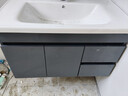 恋派浴室柜 陶瓷一体盆卫生间洗脸盆柜组合悬挂式洗漱台智能洗手盆柜 智能镜柜】珠光灰【促销中】80cm 实拍图
