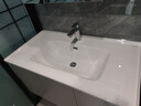 九牧（JOMOO）浴室柜陶瓷一体盆卫生间洗脸盆柜组合洗手盆卫浴洗漱台A2741升级 基础款 镜背美妆收纳 冷灰100cm 【无龙头】 实拍图