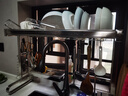帅仕（shuaishi）厨房水槽置物架304不锈钢沥水碗碟架篮水池碗盘收纳架用具大全 【304不锈钢】全套76长单层 实拍图