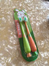 修洁儿童牙刷3到12岁儿童宝宝幼儿软毛护齿护龈卡通 胡罗卜牙刷6606 (橙+绿)X1共 2支 实拍图