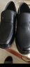 蜘蛛王（SPIDER KING）男鞋皮凉鞋牛皮夏季镂空透气男士商务休闲皮鞋 48237 黑色 42  实拍图