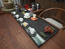 石上居天然乌金石茶盘可排水家用轻奢茶台办公室茶具茶托盘整块天然原石 溢彩80*35*3cm【1.4-1.6米茶桌】 实拍图