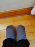 回力纯色全包棉鞋情侣室内外防滑保暖棉拖鞋HLX0233灰色40-41码 实拍图