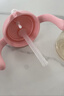 贝亲儿童牛奶杯1-3岁宝宝喝水喝奶PPSU直饮奶瓶双吸管水杯 粉色330mL 实拍图