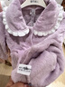 都市丽人内衣加绒加厚睡衣女套装法兰绒宽松长袖家居服2H3116 实拍图