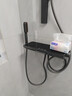 惠达（HUIDA）卫浴淋浴花洒家用卫生间浴室出租房公寓小户型简约简易花洒无顶喷 [枪灰数显]除氯净水+精铜大置物C26B 实拍图