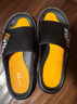 回力运动拖鞋男浴室内户外减震防滑厚底凉拖鞋HL39651黑黄色46-47码 实拍图