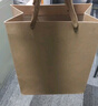 悠格码加厚牛皮纸袋手提袋 礼品袋服装茶叶送礼购物包装袋商务会议纸质袋子原色 竖款小号10个装 20*10*28cm 实拍图