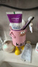 ins风美式复古笔筒卡通个性高颜值学生桌面办公室大容量可爱简约收纳桶 少女粉+咖嘴巴贴片+字母贴+2个脚 实拍图