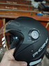 凤凰（Phoenix）新国标A类3C认证电动车摩托车头盔双镜片防雾防风保暖哑黑 男女四季通用电瓶车3/4半盔冬季安全帽 实拍图