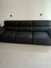 左右大黑牛真皮沙发现代简约客厅轻奢头层牛皮中小型家具DZY6050 [1]2.76m三人位黑色 实拍图